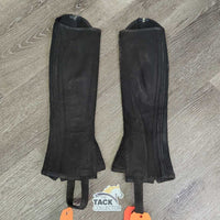 Microsuede Half Chaps *gc, clean, faded, v.pillly, rubs
