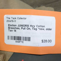 JUNIORS Hvy Cotton Breeches, Pull On, Tag *new, older
