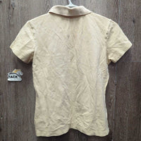 SS Polo Shirt, 1/3 Button Up *gc, dingy?faded, mnr stains
