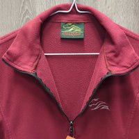 Light Fleece Sweater, 1/3 Zip Up *gc, clumpy, older, mnr hairy, cuff rubs & pills
