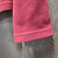 Light Fleece Sweater, 1/3 Zip Up *gc, clumpy, older, mnr hairy, cuff rubs & pills
