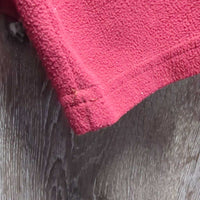 Light Fleece Sweater, 1/3 Zip Up *gc, clumpy, older, mnr hairy, cuff rubs & pills
