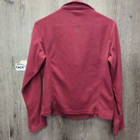 Light Fleece Sweater, 1/3 Zip Up *gc, clumpy, older, mnr hairy, cuff rubs & pills

