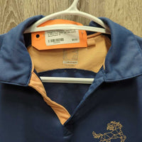 JUNIORS SS V Neck Polo Shirt *gc, mnr stains
