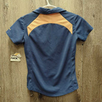 JUNIORS SS V Neck Polo Shirt *gc, mnr stains
