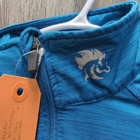LS Fleece Lined Shirt, 1/3 Zip Up *vgc/xc, older, cracking logos
