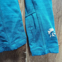 LS Fleece Lined Shirt, 1/3 Zip Up *vgc/xc, older, cracking logos
