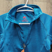 LS Fleece Lined Shirt, 1/3 Zip Up *vgc/xc, older, cracking logos
