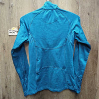 LS Fleece Lined Shirt, 1/3 Zip Up *vgc/xc, older, cracking logos
