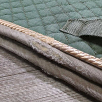 Quilt Dressage Pad, piping *gc, clean, holey edges, mnr rubs, threads, hair, faded, hair
