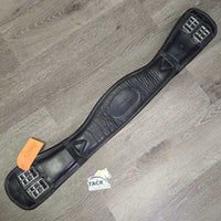 Thick Padded Anatomical Short - Dressage Girth, 2x els *vgc, clean, mnr residue/film & creases
