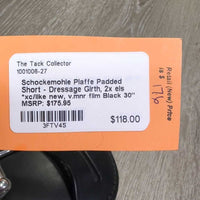 Padded Short - Dressage Girth, 2x els *xc/like new, v.mnr film
