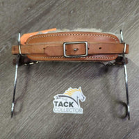 Short Shank English Hackamore, chain curb *gc, stiff, dirt, clumpy, stains, rubs, film, hair
