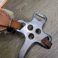 Short Shank English Hackamore, chain curb *gc, stiff, dirt, clumpy, stains, rubs, film, hair
