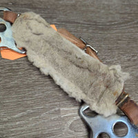 Short Shank English Hackamore, chain curb *gc, stiff, dirt, clumpy, stains, rubs, film, hair
