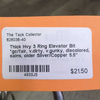 Thick Hvy 3 Ring Elevator Bit *gc/fair, v.dirty, v.gunky, discolored, sains, older
