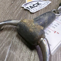 Thick Rubber Gag Bit *gc, v.dirty/gunky, mnr rust, chews & scuffs
