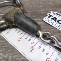 Thick Rubber Gag Bit *gc, v.dirty/gunky, mnr rust, chews & scuffs
