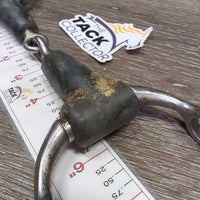 Thick Rubber Gag Bit *gc, v.dirty/gunky, mnr rust, chews & scuffs
