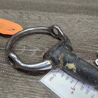 Thick Rubber Gag Bit *gc, v.dirty/gunky, mnr rust, chews & scuffs
