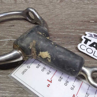 Thick Rubber Gag Bit *gc, v.dirty/gunky, mnr rust, chews & scuffs
