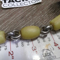 French Link 2 Ring Bit, 2x Rubber Bit Guards, velcro *gc, clean, stains, discolored, mnr chews, residue, curled velcro
