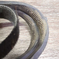 Plastic Spurs, Velcro Spur Straps *gc, dirty, grass, cracking/peeling straps
