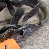 Plastic Spurs, Velcro Spur Straps *gc, dirty, grass, cracking/peeling straps
