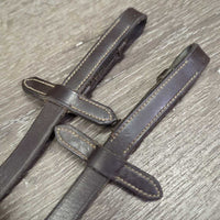 Thick Padded Rubber Reins, Finger Stoppers *gc/fair, clean & dirt, cracking/peeleing edges
