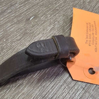 Thick Padded Rubber Reins, Finger Stoppers *gc/fair, clean & dirt, cracking/peeleing edges
