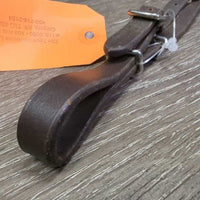Narrow Leather Curb - Chin Strap, 2x keepers *vgc//xc, clean, mnr residue, creases, rubs & scrapes
