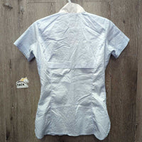 SS Show Sun Shirt, Snaps, snap Collar, Mesh Back Vent *vgc, seam puckers, older
