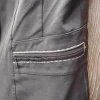 Show Jacket, Zipper, snaps *gc, faded? crinkled collar, stained cuffs, rubs, pills, mnr stains & unstitched seam
