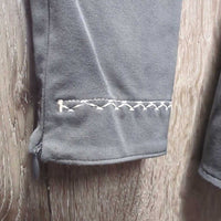 Show Jacket, Zipper, snaps *gc, faded? crinkled collar, stained cuffs, rubs, pills, mnr stains & unstitched seam
