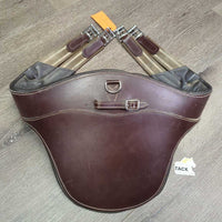 Lg Padded Belly Girth, 2x Els, D Ring, Strap *vgc/xc, clean, mnr dusty, scratches, stains? & film, older
