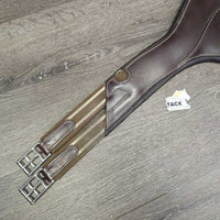 Lg Padded Belly Girth, 2x Els, D Ring, Strap *vgc/xc, clean, mnr dusty, scratches, stains? & film, older
