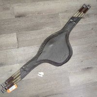 Lg Padded Belly Girth, 2x Els, D Ring, Strap *vgc/xc, clean, mnr dusty, scratches, stains? & film, older

