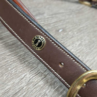 FS RSd Padded Leather Halter, patent trim *xc/vgc, dry, stiff, v.mnr dirt, residue, scuffs
