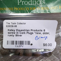 8 screw in Cork Plugs *new, older, rusty
