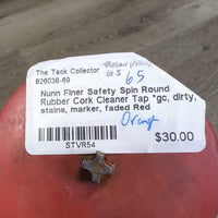 Round Rubber Cork Cleaner Tap *gc, dirty, stains, marker, faded
