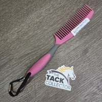 Plastic Mane Comb, handle, string *gc, stains, rubs, discolored
