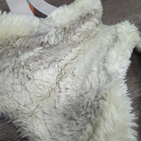 Open Front Boots, tabs, fleece *gc, clean, clumpy, faded, scrapes, scratches, mnr stains
