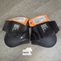 Hind Boots, velcro *fair, v.dirty, faded, v.rubbed & holey inside, scrapes, scratches
