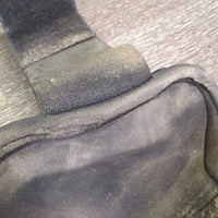 Hind Boots, velcro *fair, v.dirty, faded, v.rubbed & holey inside, scrapes, scratches
