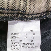 Euro Seat Breeches *gc, stains, faded, v.puckered waist, rubs, seam puckers, repaired, v.pilly lining
