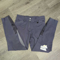 Euro Seat Breeches *gc, v.dingy/stained pockets, seams: faded, rubs & puckers, faded, mnr stretched seat
