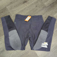 Euro Seat Breeches *gc, v.dingy/stained pockets, seams: faded, rubs & puckers, faded, mnr stretched seat
