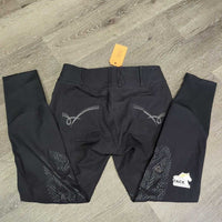 Euro Seat Breeches *gc, faded, edge rubs, puckers, mnr undone stitching
