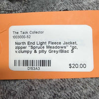 Light Fleece Jacket, zipper "Spruce Meadows" *gc, v.clumpy & pilly
