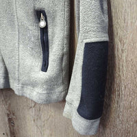 Fleece Jacket, Zipper, High Collar *gc/fair, NO tab, v.clumpy, crinkled collar

